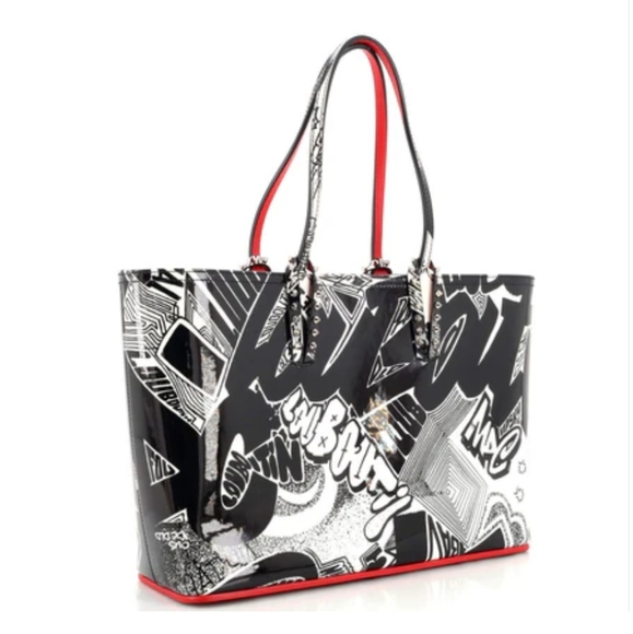 Cabata small Nicograf patent leather tote MSRP $2950.00 - Picture 2 of 6